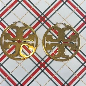 Tory Burch Icon Hoop Earrings